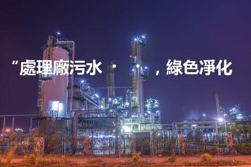 “處理廠污水，綠色凈化新篇章”